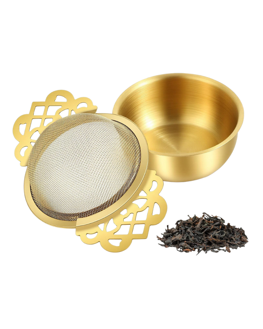 Stainless Steel Tea Strainer +Bowl