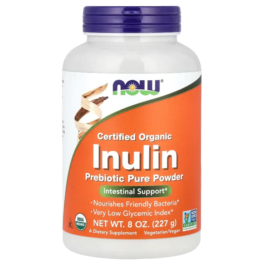 Organic Inulin Powder - NOW - 227 g