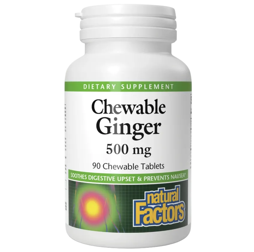 Chewable Ginger - Natural Factors - (90 tablets)