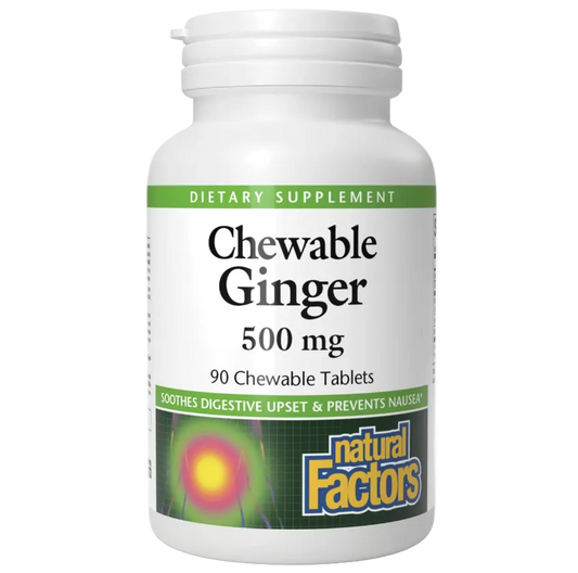 Chewable Ginger - Natural Factors - (90 tablets)