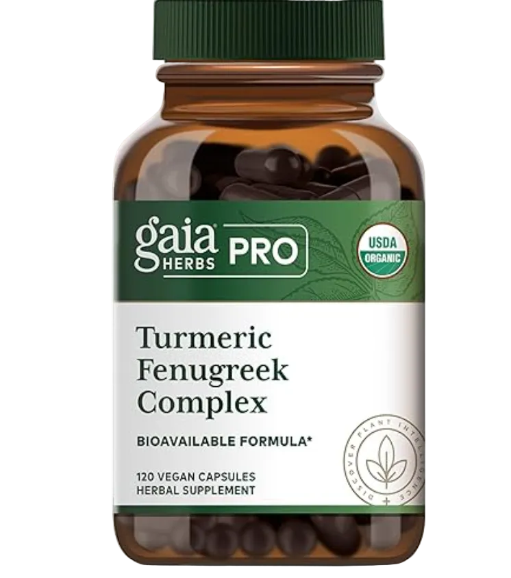 Gaia Herbs Pro: Turmeric Fenugreek Complex - (60 tablets)