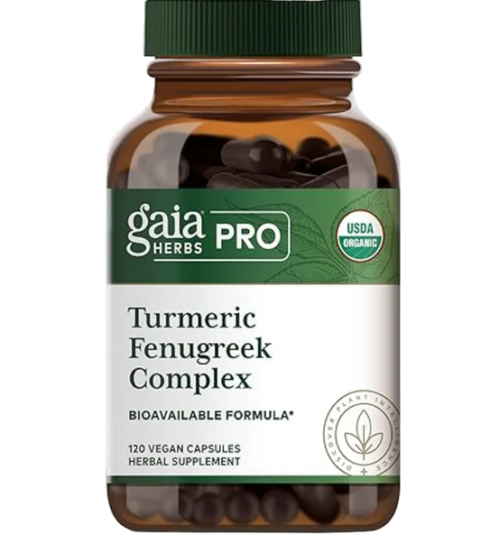 Gaia Herbs Pro: Turmeric Fenugreek Complex - (60 tablets)