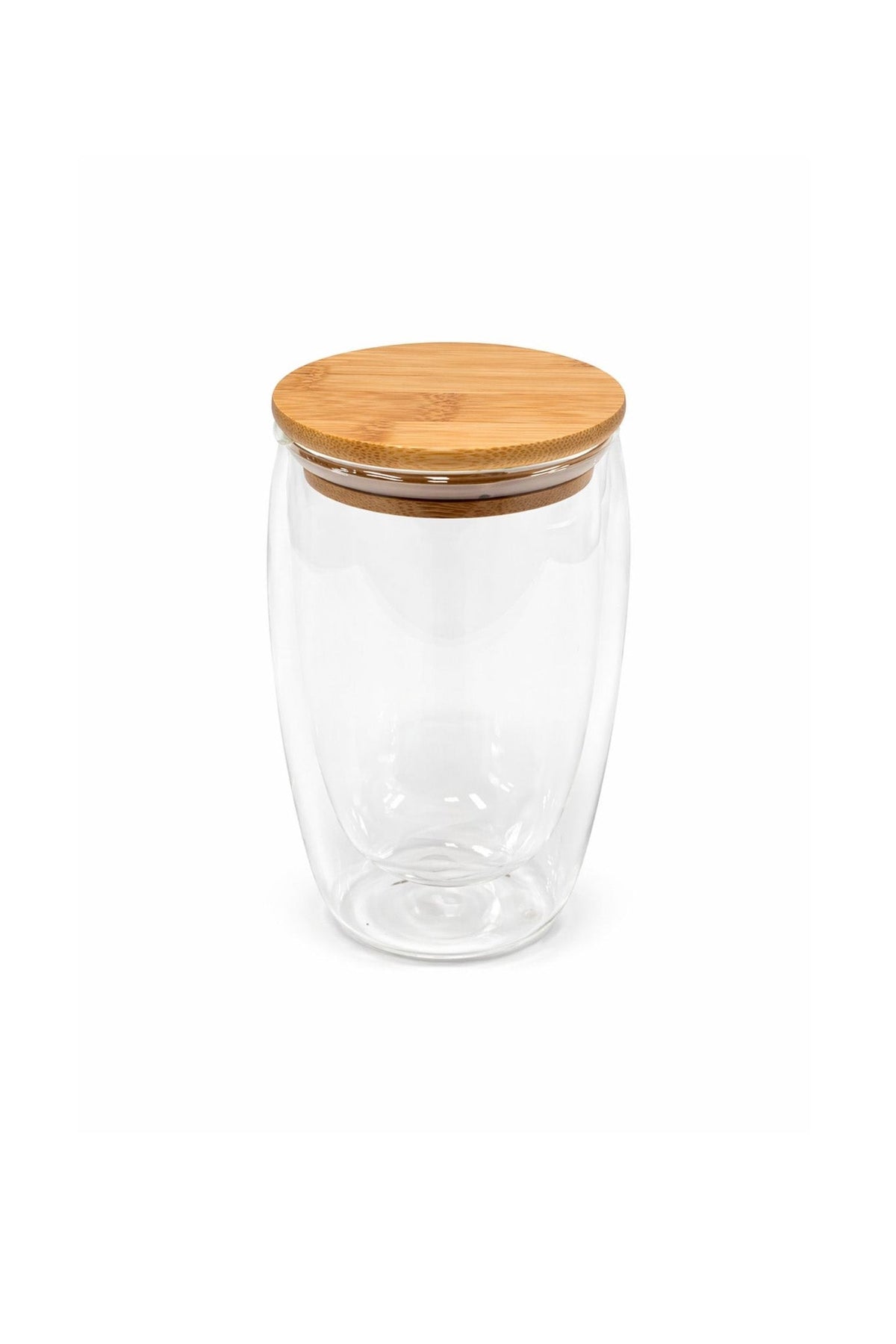 Double-Walled Glass Mug for Infusing Coffee and Tea - Bamboo Lid and Rubber Closing Seal – Online Only