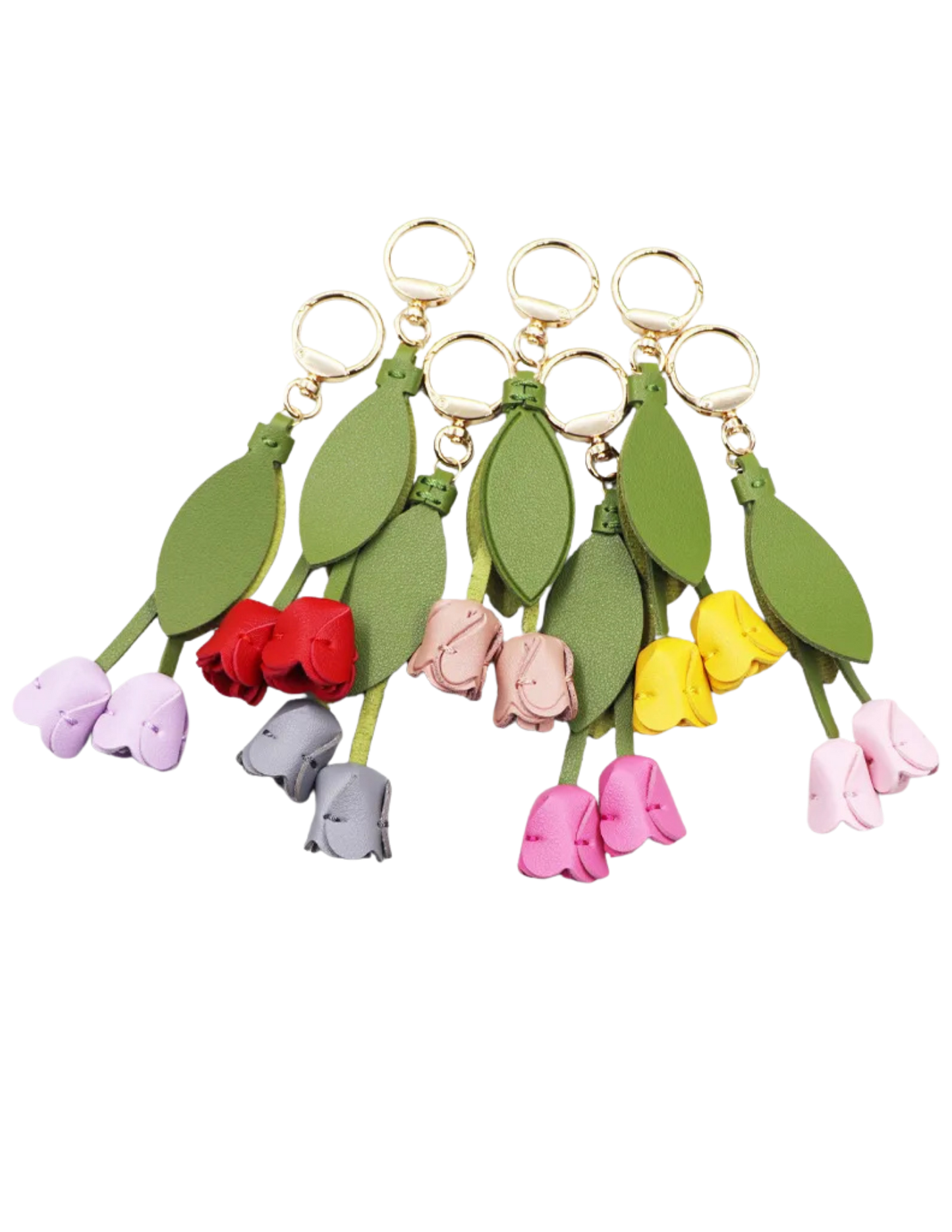 Tulip Keychain (Faux Leather)