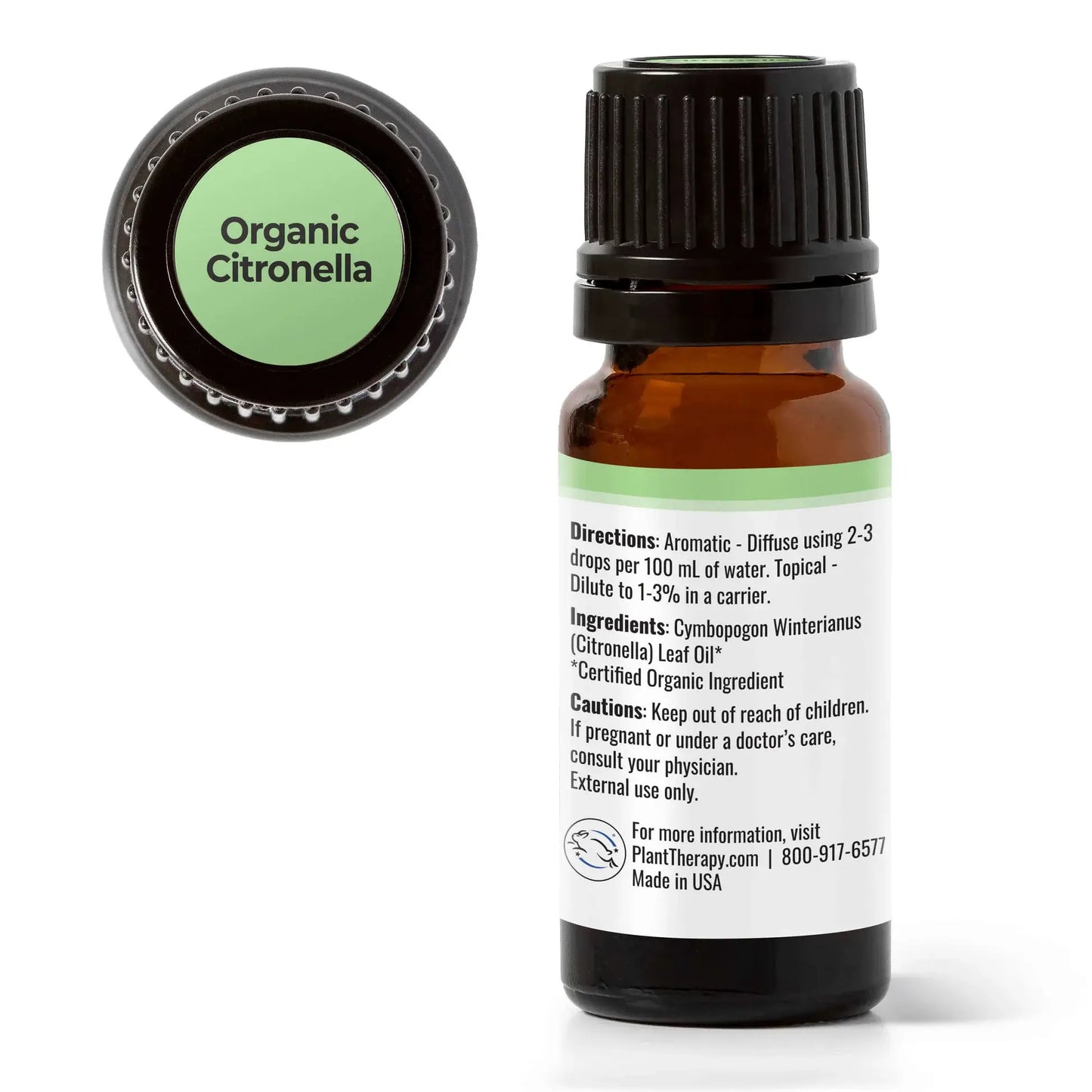 Plant Therapy: Organic Citronella Essential Oil 10 mL