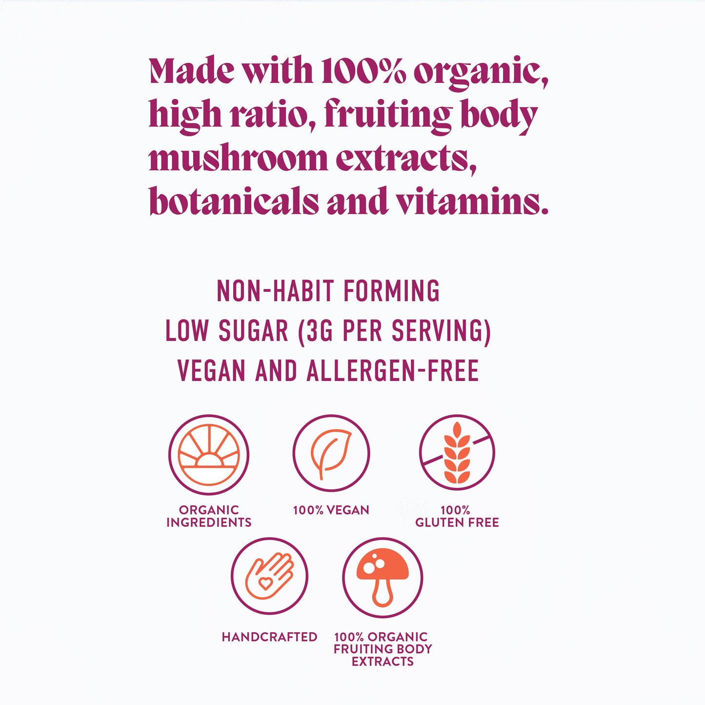 Elevate Mushroom Gummies (5) / Vegan Supplement / Mood