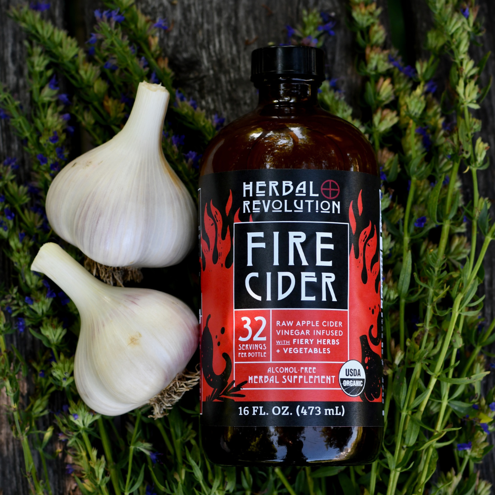 Fire Cider: Organic Raw Herbal ACV w/Mother Immune + Allergy