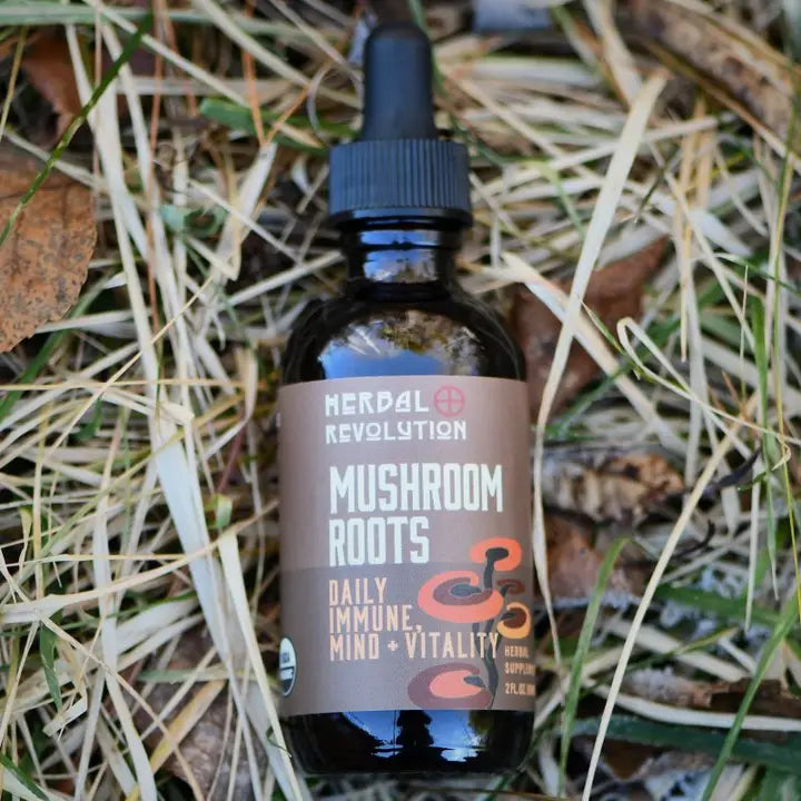 Herbal Revolution: Mushroom Roots - Daily Immune + Mind + Vitality Elixir (2 oz)