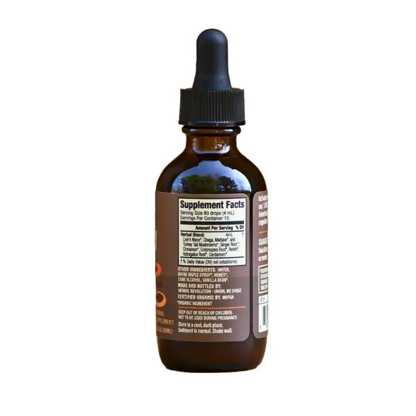 Herbal Revolution: Mushroom Roots - Daily Immune + Mind + Vitality Elixir (2 oz)