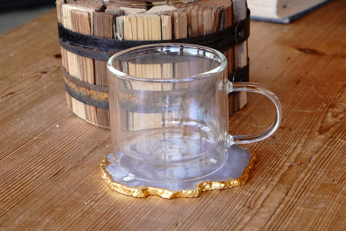 Straight Edge Double Walled Glass Tea Mug – Online Only